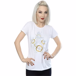 Star Wars - T-shirt THE LAST JEDI - Femme (Blanc)