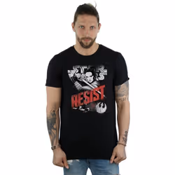 Star Wars - T-shirt THE LAST JEDI RESIST - Homme (Noir)