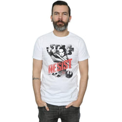 Star Wars - T-shirt THE LAST JEDI RESIST - Homme (Blanc)