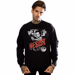 Star Wars - Sweat THE LAST JEDI RESIST - Homme (Noir)