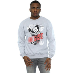 Star Wars - Sweat THE LAST JEDI RESIST - Homme (Gris chiné)