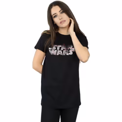 Star Wars - T-shirt THE LAST JEDI - Femme (Noir)