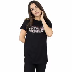 Star Wars - T-shirt THE LAST JEDI - Femme (Noir)
