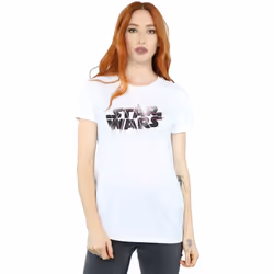 Star Wars - T-shirt THE LAST JEDI - Femme (Blanc)