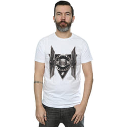 Star Wars - T-shirt THE LAST JEDI TIE FIGHTER - Homme (Blanc)