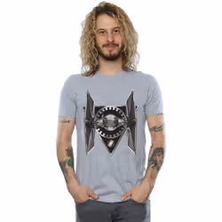 Star Wars - T-shirt THE LAST JEDI TIE FIGHTER - Homme (Gris chiné)