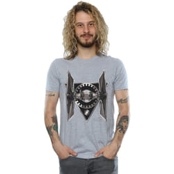 Star Wars - T-shirt THE LAST JEDI TIE FIGHTER - Homme (Gris chiné)