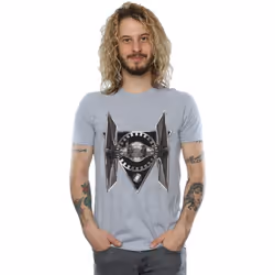 Star Wars - T-shirt THE LAST JEDI TIE FIGHTER - Homme (Gris chiné)