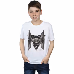 Star Wars - T-shirt THE LAST JEDI TIE FIGHTER - Garçon (Blanc)