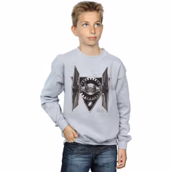 Star Wars - Sweat THE LAST JEDI TIE FIGHTER - Garçon (Gris chiné)