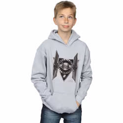 Star Wars - Sweat à capuche THE LAST JEDI TIE FIGHTER - Garçon (Gris chiné)