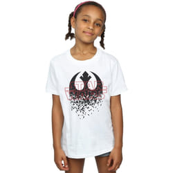 Star Wars - T-shirt THE LAST JEDI - Fille (Blanc)