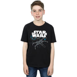 Star Wars - T-shirt THE LAST JEDI X-WING - Garçon (Noir)