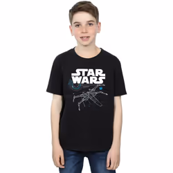 Star Wars - T-shirt THE LAST JEDI X-WING - Garçon (Noir)