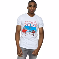 Star Wars - T-shirt THE LAST JEDI - Homme (Blanc)