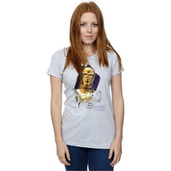 Star Wars - T-shirt THE LAST JEDI - Femme (Gris chiné)
