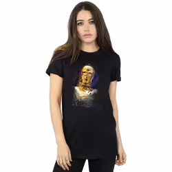 Star Wars - T-shirt THE LAST JEDI - Femme (Noir)