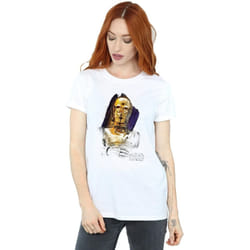 Star Wars - T-shirt THE LAST JEDI - Femme (Blanc)