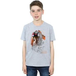 Star Wars - T-shirt THE LAST JEDI - Garçon (Gris chiné)