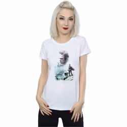Star Wars - T-shirt THE LAST JEDI - Femme (Blanc)