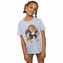 Disney - T-shirt BEAUTY AND THE BEAST - Fille (Gris chiné)