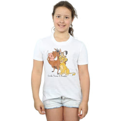 Disney - T-shirt THE LION KING - Fille (Blanc)