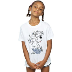 Disney - T-shirt FROZEN - Fille (Blanc)