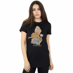 Disney Princess - T-shirt - Femme (Noir)