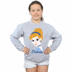 Disney Princess - Sweat - Fille (Gris chiné)
