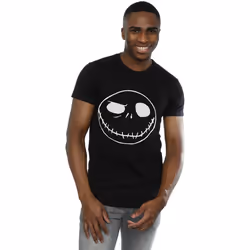 Disney - T-shirt NIGHTMARE BEFORE CHRISTMAS JACK'S BIG FACE - Homme (Noir)