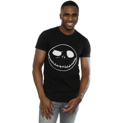 Disney - T-shirt NIGHTMARE BEFORE CHRISTMAS JACK'S BIG FACE - Homme (Noir)