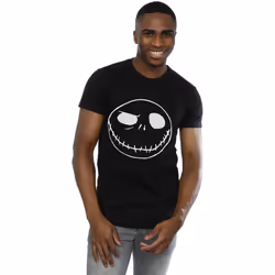 Disney - T-shirt NIGHTMARE BEFORE CHRISTMAS JACK'S BIG FACE - Homme (Noir)