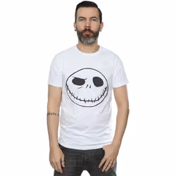 Disney - T-shirt NIGHTMARE BEFORE CHRISTMAS JACK'S BIG FACE - Homme (Blanc)