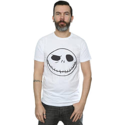 Disney - T-shirt NIGHTMARE BEFORE CHRISTMAS JACK'S BIG FACE - Homme (Blanc)