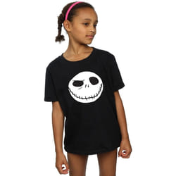 Disney - T-shirt NIGHTMARE BEFORE CHRISTMAS JACK'S BIG FACE - Fille (Noir)