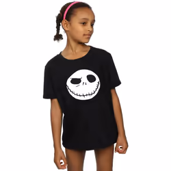 Disney - T-shirt NIGHTMARE BEFORE CHRISTMAS JACK'S BIG FACE - Fille (Noir)