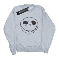 Disney - Sweat NIGHTMARE BEFORE CHRISTMAS JACK'S BIG FACE - Homme (Gris chiné)