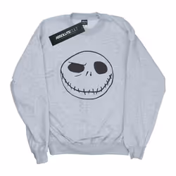 Disney - Sweat NIGHTMARE BEFORE CHRISTMAS JACK'S BIG FACE - Homme (Gris chiné)