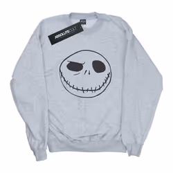 Disney - Sweat NIGHTMARE BEFORE CHRISTMAS JACK'S BIG FACE - Homme (Gris chiné)