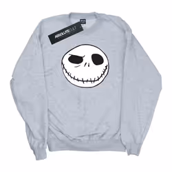 Disney - Sweat NIGHTMARE BEFORE CHRISTMAS JACK'S BIG FACE - Garçon (Gris chiné)