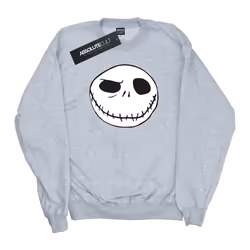 Disney - Sweat NIGHTMARE BEFORE CHRISTMAS JACK'S BIG FACE - Garçon (Gris chiné)