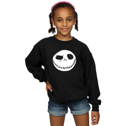 Disney - Sweat NIGHTMARE BEFORE CHRISTMAS JACK'S BIG FACE - Fille (Noir)