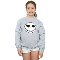 Disney - Sweat NIGHTMARE BEFORE CHRISTMAS JACK'S BIG FACE - Fille (Gris chiné)