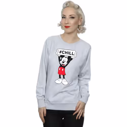 Disney - Sweat CHILL - Femme (Gris chiné)