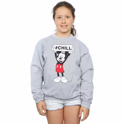 Disney - Sweat CHILL - Fille (Gris chiné)