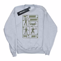 Disney - Sweat TOY STORY THE PLASTIC PLATOON - Femme (Gris chiné)