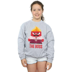 Disney - Sweat INSIDE OUT ANGER THE BOSS - Fille (Gris chiné)