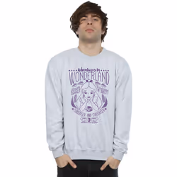 Disney - Sweat ALICE IN WONDERLAND ADVENTURES - Homme (Gris chiné)