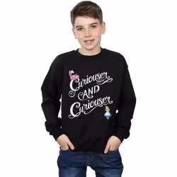 Disney - Sweat ALICE IN WONDERLAND CURIOUSER - Garçon (Noir)