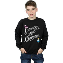 Disney - Sweat ALICE IN WONDERLAND CURIOUSER - Garçon (Noir)